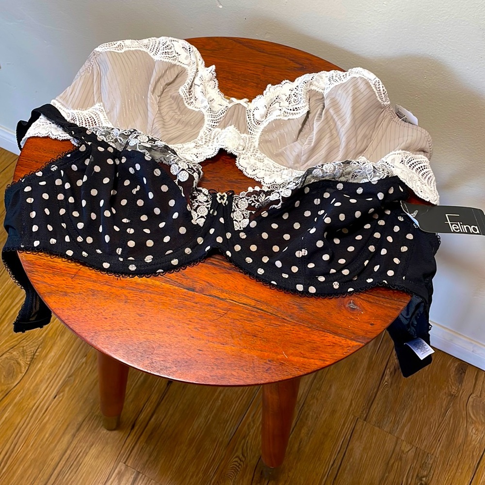 Size 36D NEW sexy Felina Bras- Set of two!